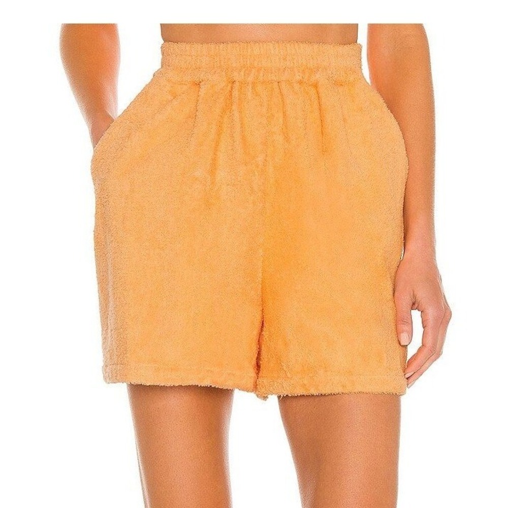Atoir The Villa Shorts Womens 6 Orange French Terry Relaxed Comfy Lounge Summer